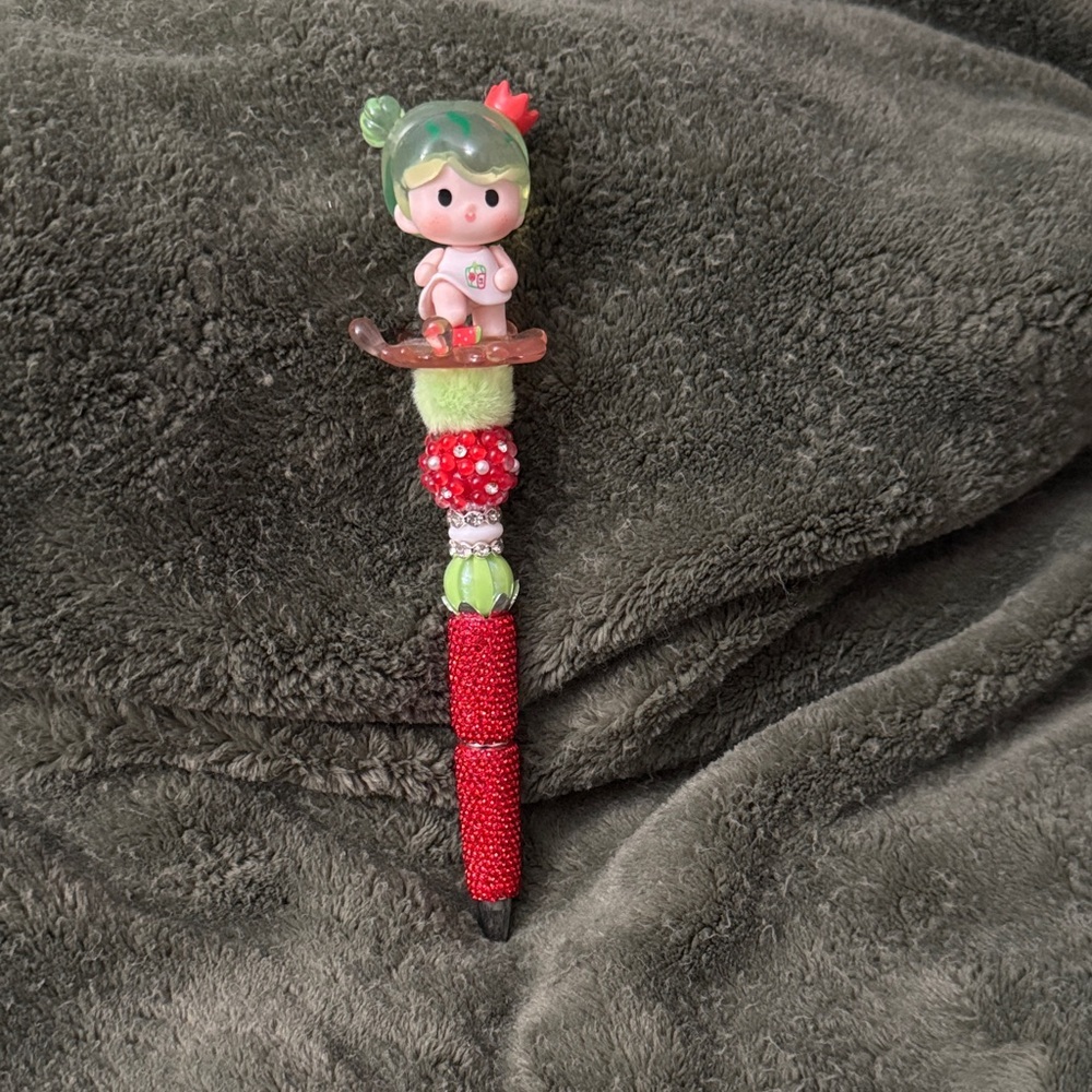 Colorful Kids Toy Pen with Character Topper